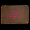 Faux Leather Engravable Patch - Round-Corner Rectangular Thumbnail