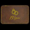 Faux Leather Engravable Patch - Round-Corner Rectangular Thumbnail
