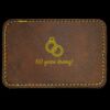 Faux Leather Engravable Patch - Round-Corner Rectangular Thumbnail