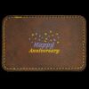 Faux Leather Engravable Patch - Round-Corner Rectangular Thumbnail
