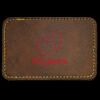 Faux Leather Engravable Patch - Round-Corner Rectangular Thumbnail