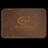 Faux Leather Engravable Patch - Round-Corner Rectangular Thumbnail