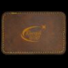 Faux Leather Engravable Patch - Round-Corner Rectangular Thumbnail