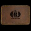 Faux Leather Engravable Patch - Round-Corner Rectangular Thumbnail
