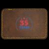 Faux Leather Engravable Patch - Round-Corner Rectangular Thumbnail