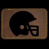 Faux Leather Engravable Patch - Round-Corner Rectangular Thumbnail