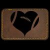 Faux Leather Engravable Patch - Round-Corner Rectangular Thumbnail