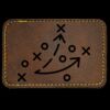 Faux Leather Engravable Patch - Round-Corner Rectangular Thumbnail