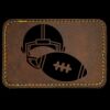 Faux Leather Engravable Patch - Round-Corner Rectangular Thumbnail