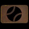 Faux Leather Engravable Patch - Round-Corner Rectangular Thumbnail