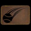 Faux Leather Engravable Patch - Round-Corner Rectangular Thumbnail