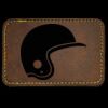 Faux Leather Engravable Patch - Round-Corner Rectangular Thumbnail