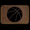Faux Leather Engravable Patch - Round-Corner Rectangular Thumbnail