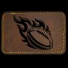 Faux Leather Engravable Patch - Round-Corner Rectangular Thumbnail