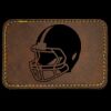 Faux Leather Engravable Patch - Round-Corner Rectangular Thumbnail