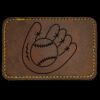 Faux Leather Engravable Patch - Round-Corner Rectangular Thumbnail
