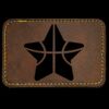 Faux Leather Engravable Patch - Round-Corner Rectangular Thumbnail