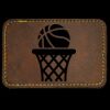 Faux Leather Engravable Patch - Round-Corner Rectangular Thumbnail