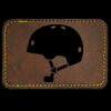 Faux Leather Engravable Patch - Round-Corner Rectangular Thumbnail