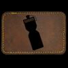 Faux Leather Engravable Patch - Round-Corner Rectangular Thumbnail
