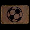 Faux Leather Engravable Patch - Round-Corner Rectangular Thumbnail