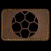 Faux Leather Engravable Patch - Round-Corner Rectangular Thumbnail