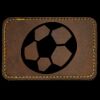 Faux Leather Engravable Patch - Round-Corner Rectangular Thumbnail