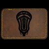 Faux Leather Engravable Patch - Round-Corner Rectangular Thumbnail