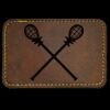 Faux Leather Engravable Patch - Round-Corner Rectangular Thumbnail