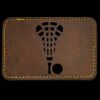 Faux Leather Engravable Patch - Round-Corner Rectangular Thumbnail