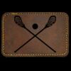 Faux Leather Engravable Patch - Round-Corner Rectangular Thumbnail