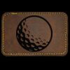 Faux Leather Engravable Patch - Round-Corner Rectangular Thumbnail