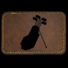 Faux Leather Engravable Patch - Round-Corner Rectangular Thumbnail