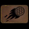 Faux Leather Engravable Patch - Round-Corner Rectangular Thumbnail