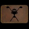 Faux Leather Engravable Patch - Round-Corner Rectangular Thumbnail