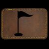 Faux Leather Engravable Patch - Round-Corner Rectangular Thumbnail