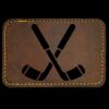 Faux Leather Engravable Patch - Round-Corner Rectangular Thumbnail