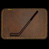 Faux Leather Engravable Patch - Round-Corner Rectangular Thumbnail