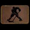Faux Leather Engravable Patch - Round-Corner Rectangular Thumbnail