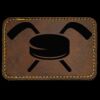 Faux Leather Engravable Patch - Round-Corner Rectangular Thumbnail