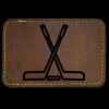 Faux Leather Engravable Patch - Round-Corner Rectangular Thumbnail