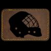 Faux Leather Engravable Patch - Round-Corner Rectangular Thumbnail