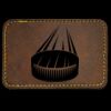 Faux Leather Engravable Patch - Round-Corner Rectangular Thumbnail