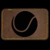 Faux Leather Engravable Patch - Round-Corner Rectangular Thumbnail