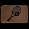 Faux Leather Engravable Patch - Round-Corner Rectangular Thumbnail