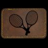 Faux Leather Engravable Patch - Round-Corner Rectangular Thumbnail