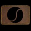 Faux Leather Engravable Patch - Round-Corner Rectangular Thumbnail