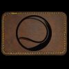 Faux Leather Engravable Patch - Round-Corner Rectangular Thumbnail