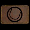 Faux Leather Engravable Patch - Round-Corner Rectangular Thumbnail