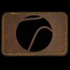 Faux Leather Engravable Patch - Round-Corner Rectangular Thumbnail